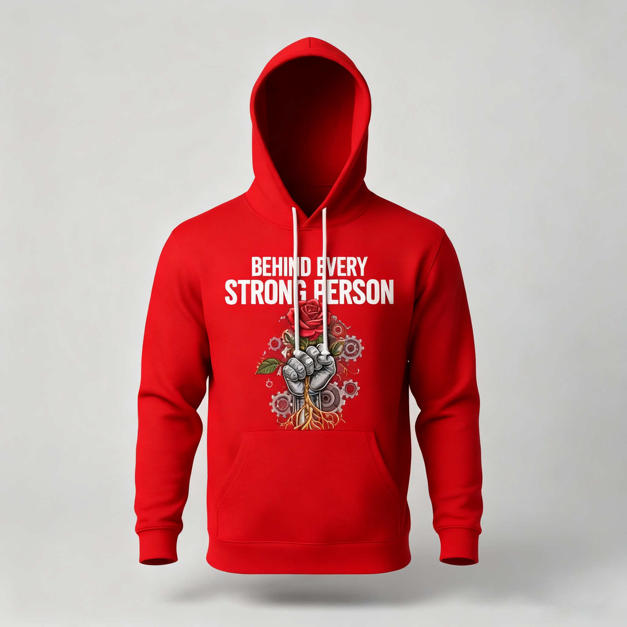 Behind Every Strong Person Hoodie