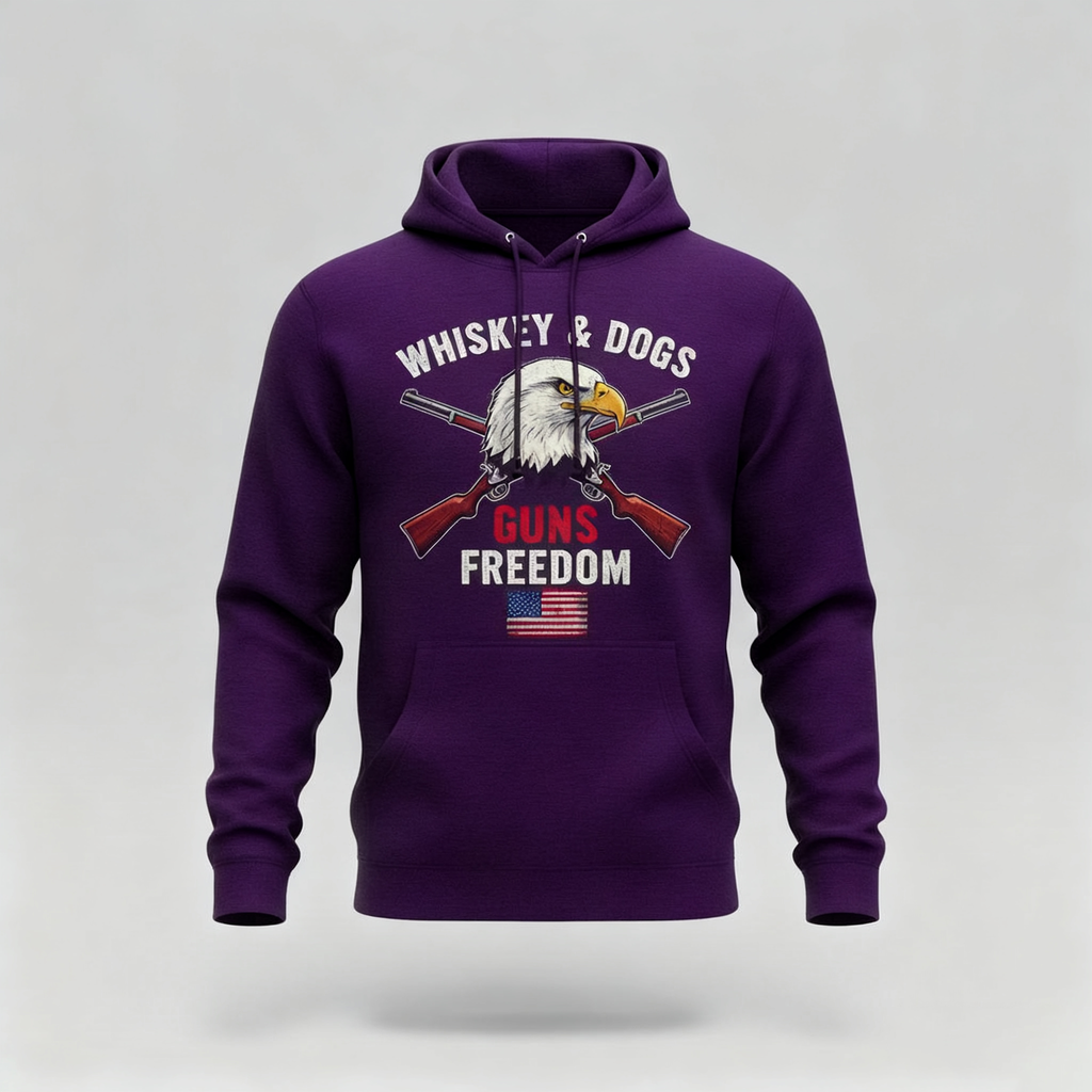 Whiskey, Dogs, Guns, & Freedom Hoodie
