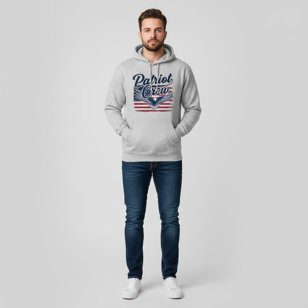 Patriot Crew Script Hoodie
