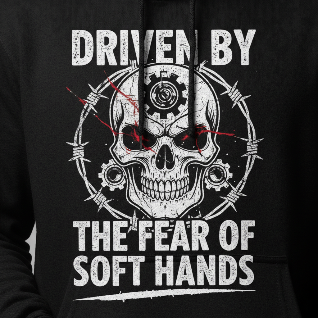 Driven By The Fear Of Soft Hands Hoodie