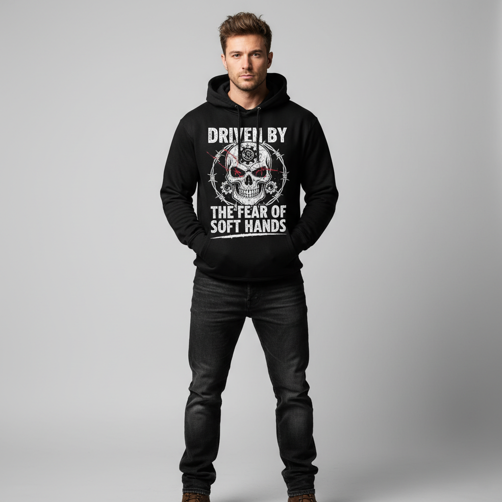 Driven By The Fear Of Soft Hands Hoodie