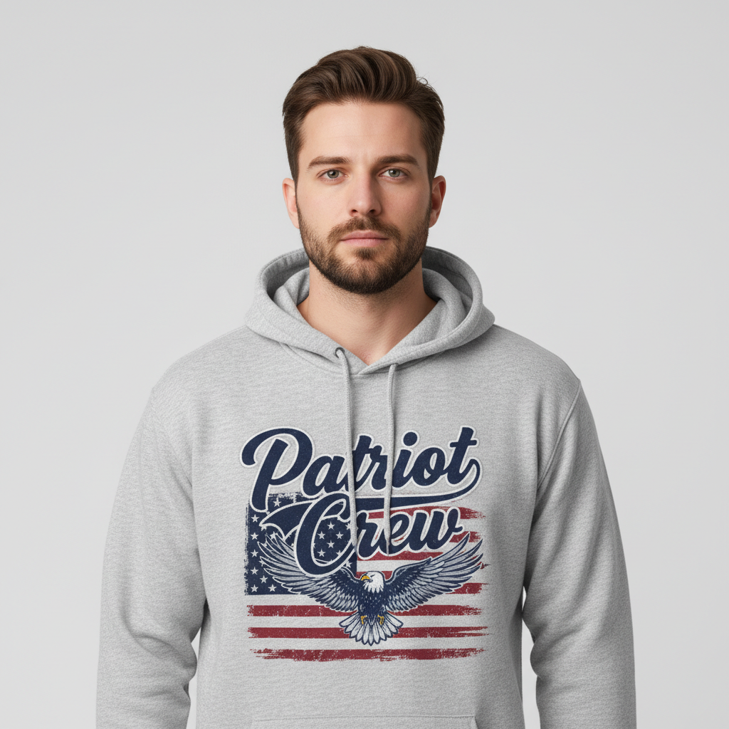 Patriot Crew Script Hoodie