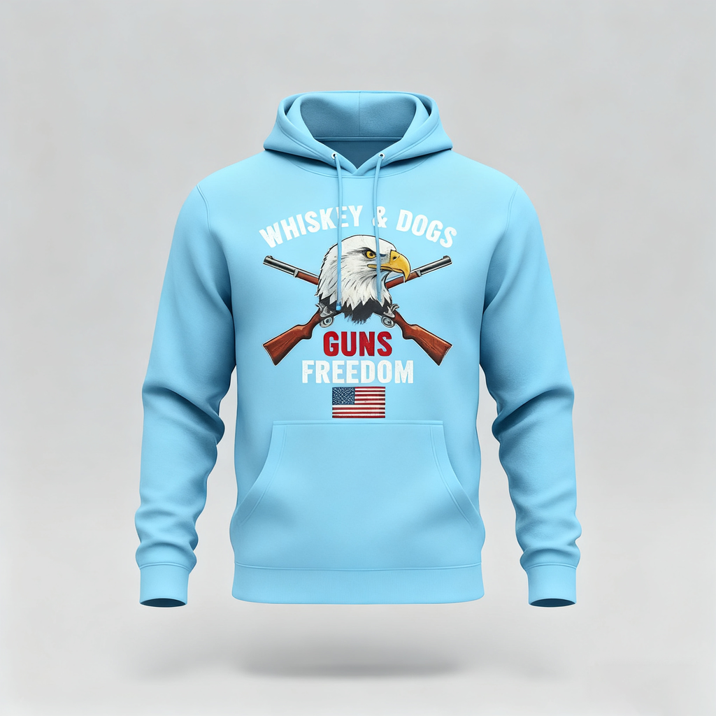 Whiskey, Dogs, Guns, & Freedom Hoodie