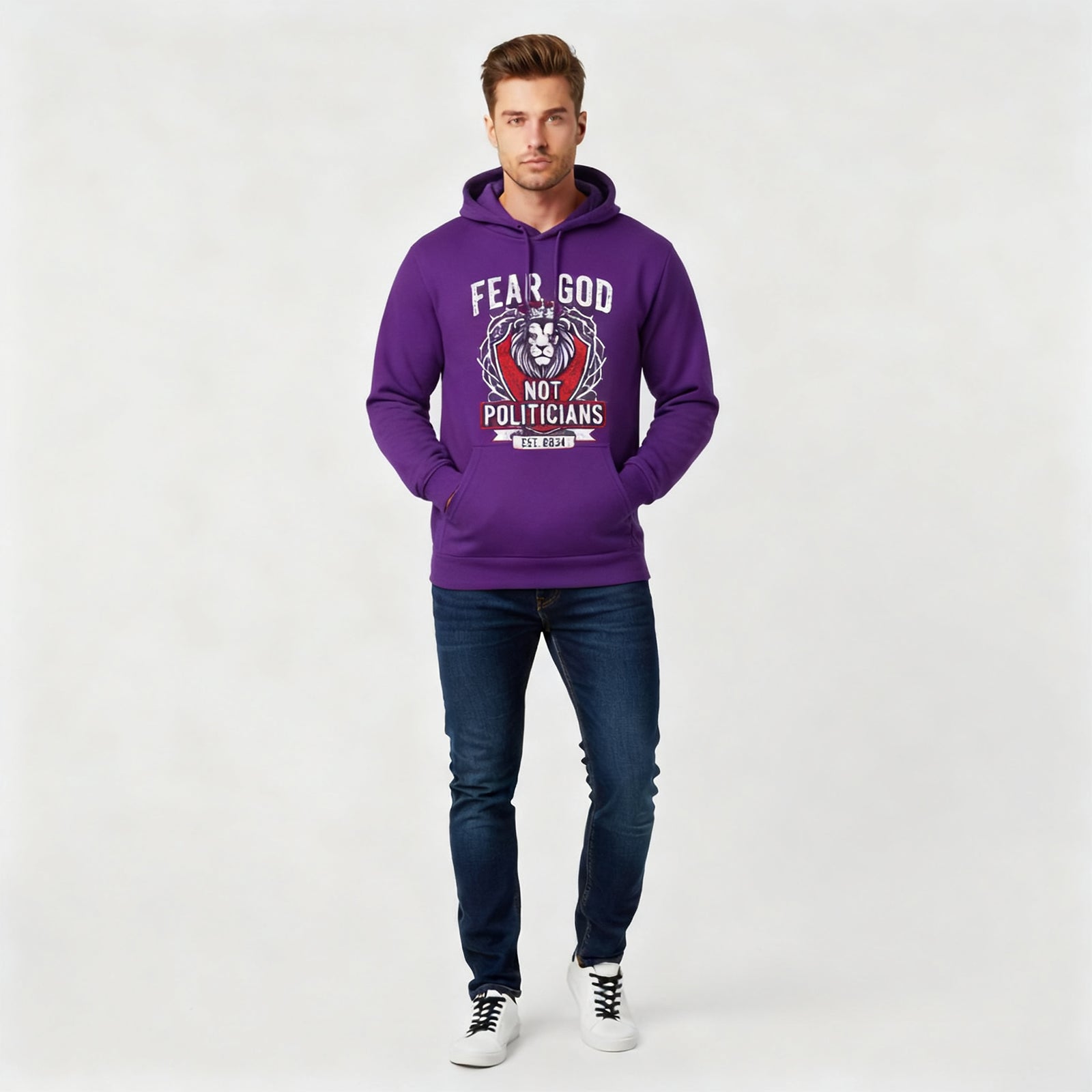 Fear God Not Politicians Hoodie