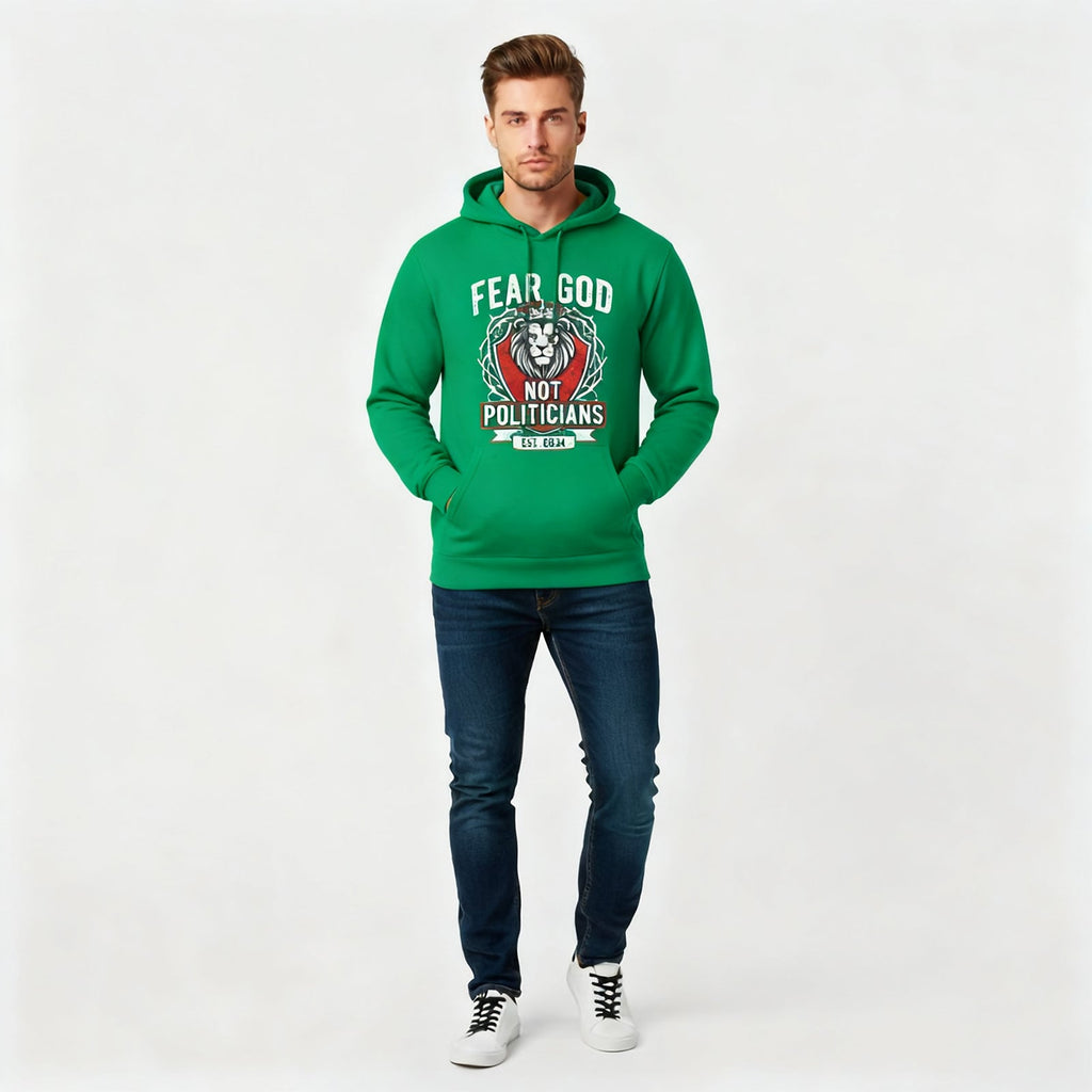 Fear God Not Politicians Hoodie