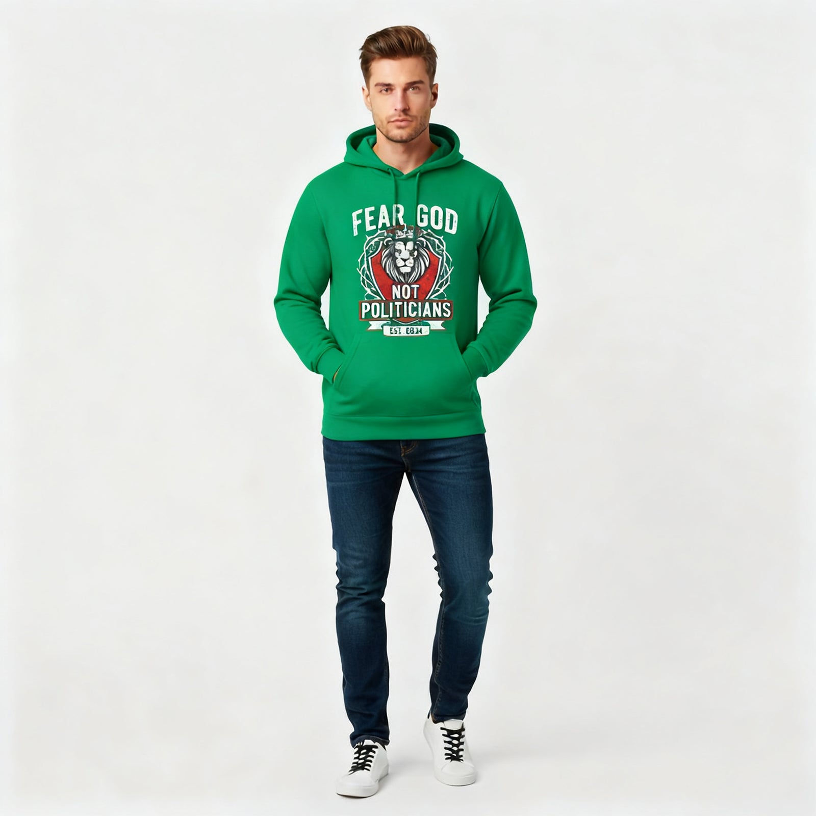 Fear God Not Politicians Hoodie