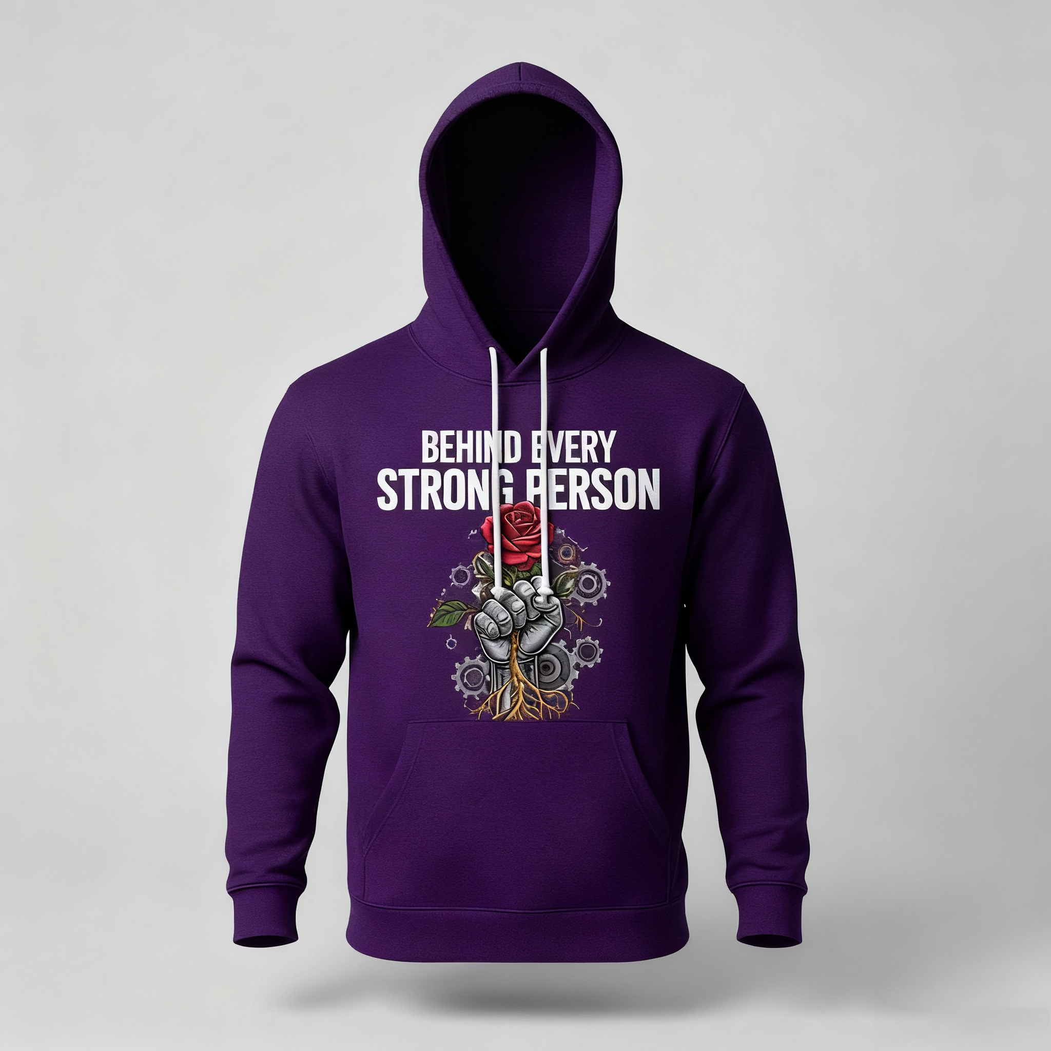 Behind Every Strong Person Hoodie