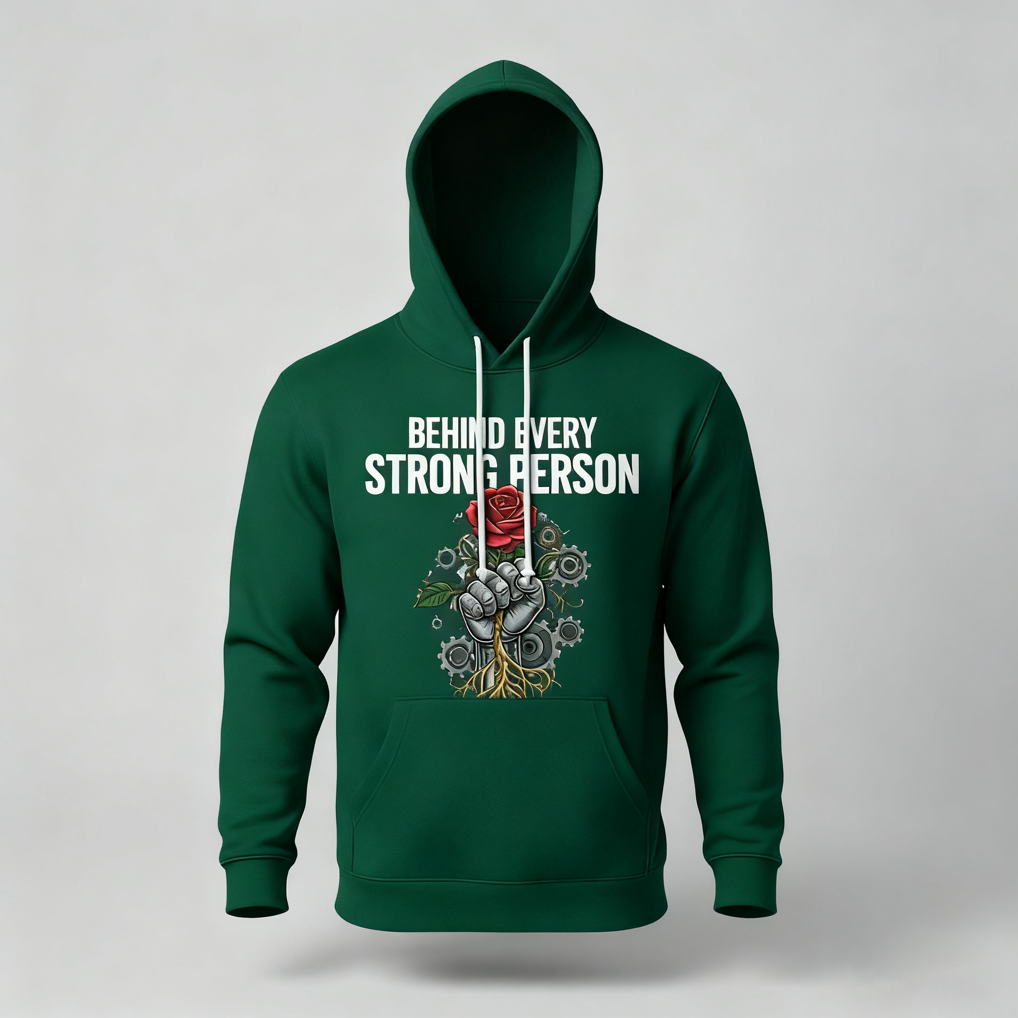 Behind Every Strong Person Hoodie