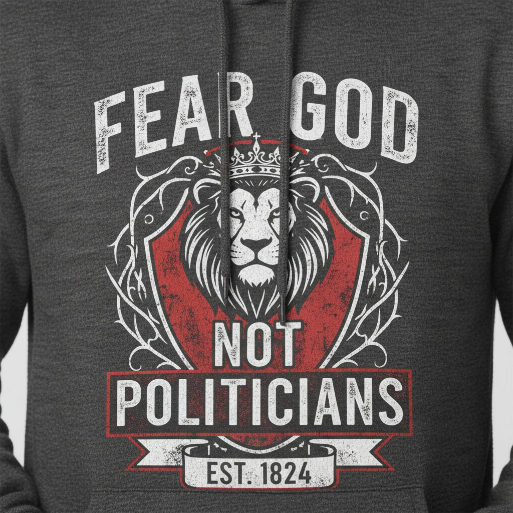 Fear God Not Politicians Hoodie